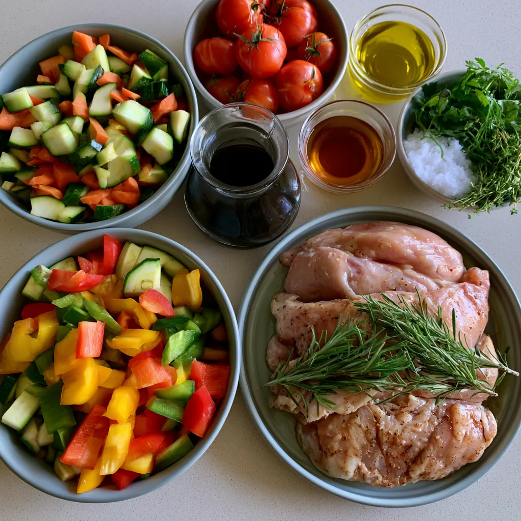 Balsamic Glazed Chicken and Veggies