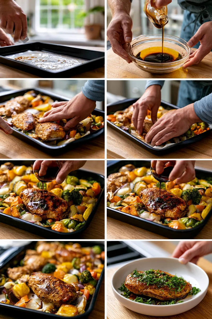 Balsamic Glazed Chicken and Veggies