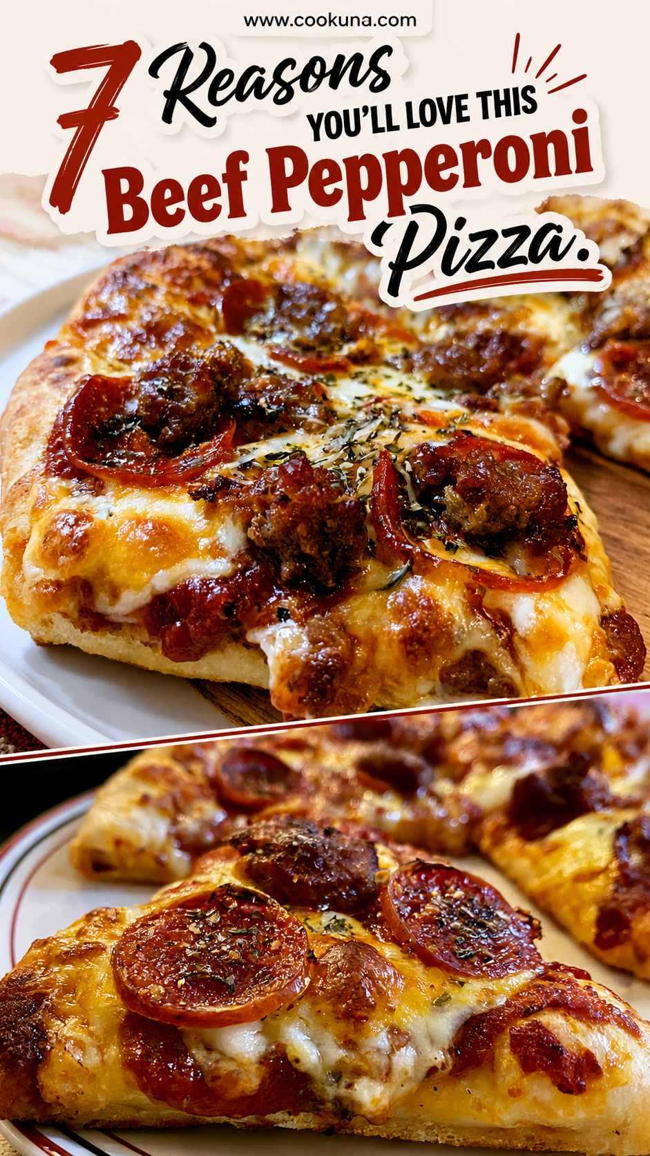 Beef Pepperoni Pizza