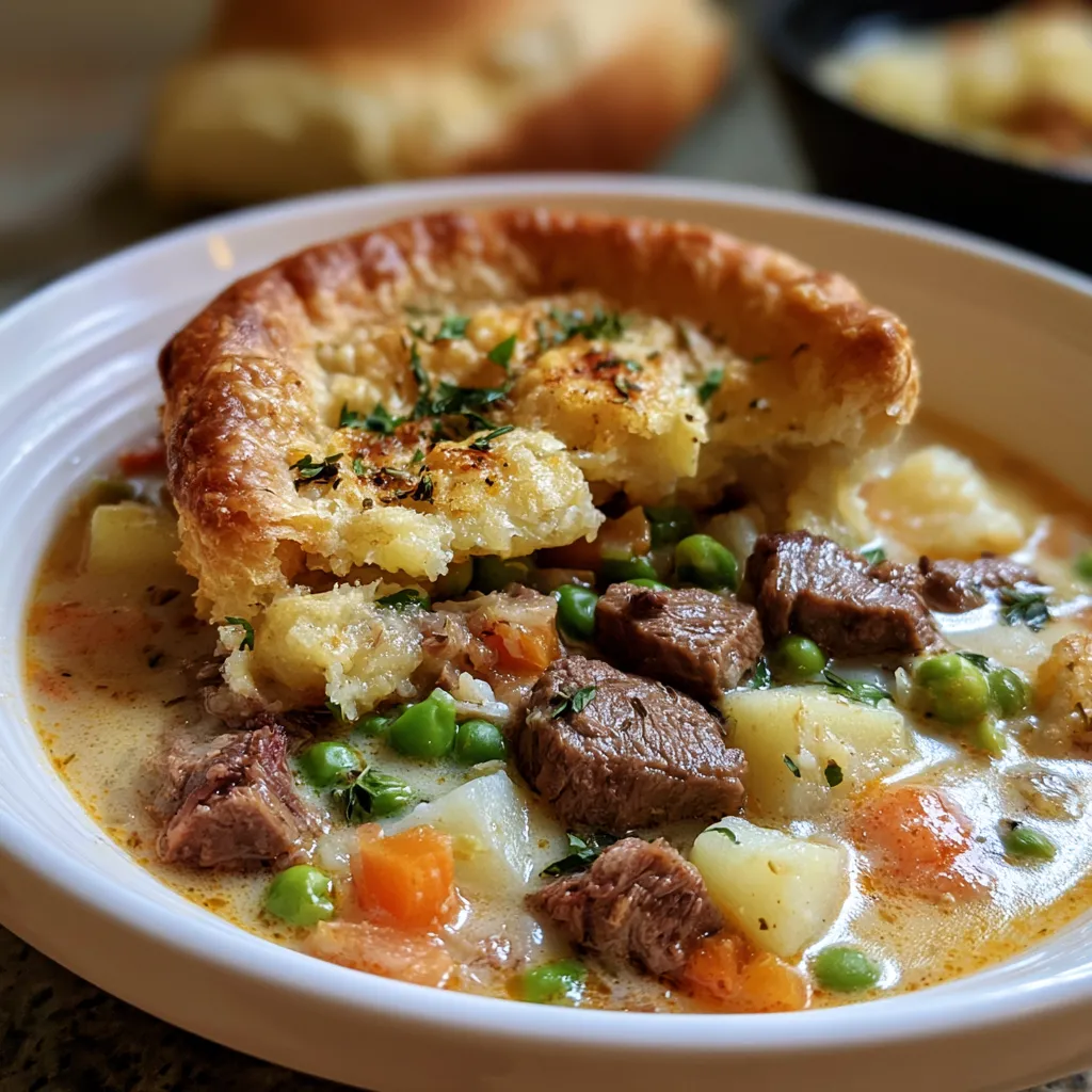 Beef Pot Pie Soup
