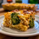 Broccoli Cheddar Chicken and Rice Casserole