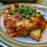 Buffalo Chicken Roasted Potato Bake