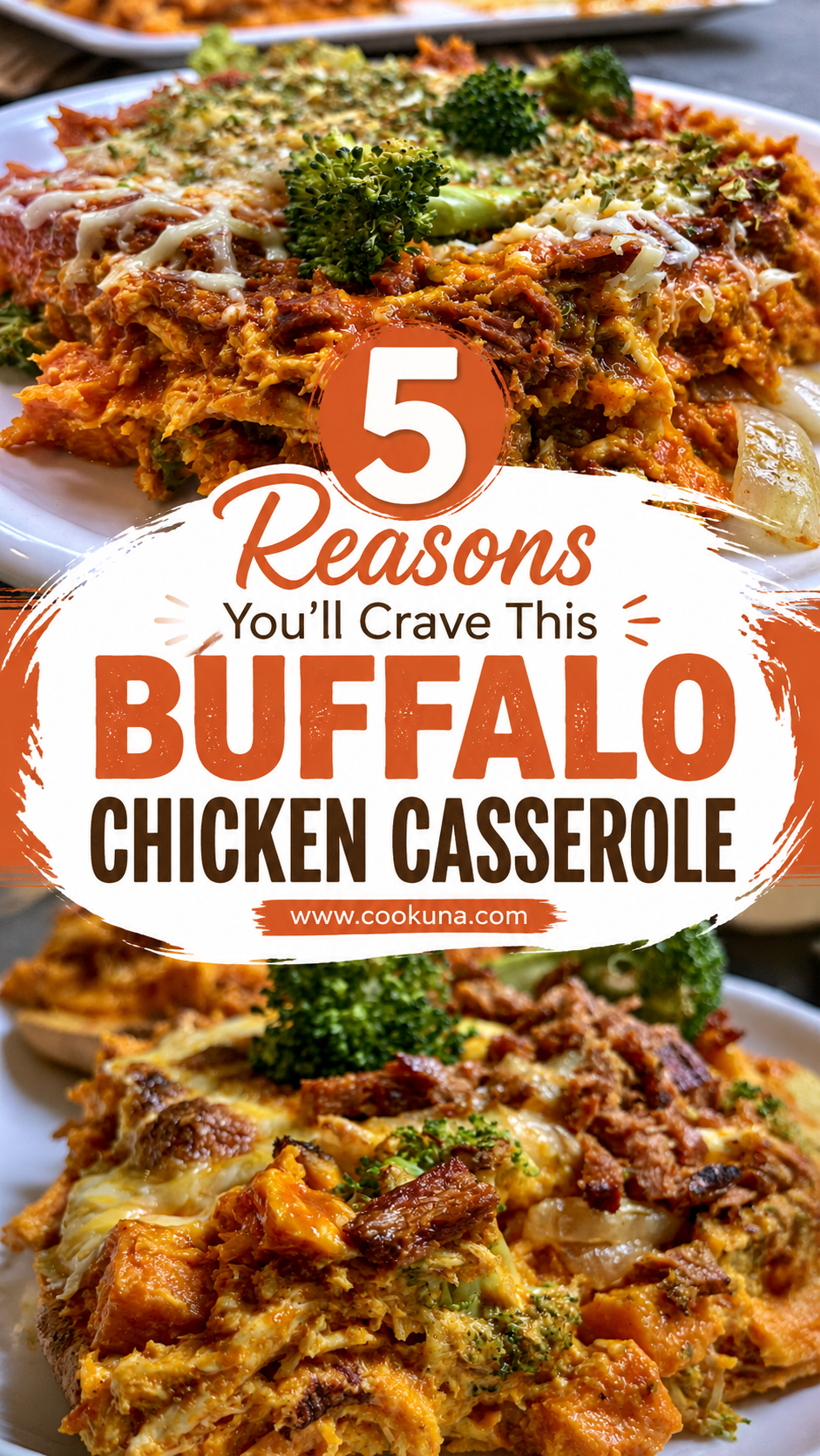 Buffalo Chicken Sweet Potato Casserole