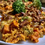 Buffalo Chicken Sweet Potato Casserole