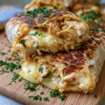 Cheesy Garlic Chicken Wraps