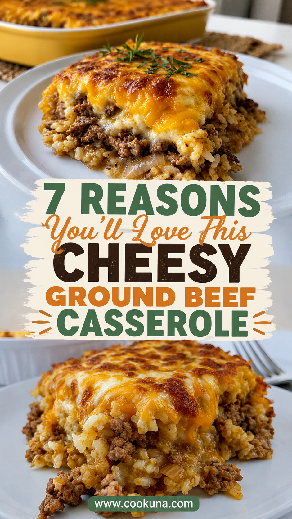 Cheesy Ground Beef and Rice Casserole