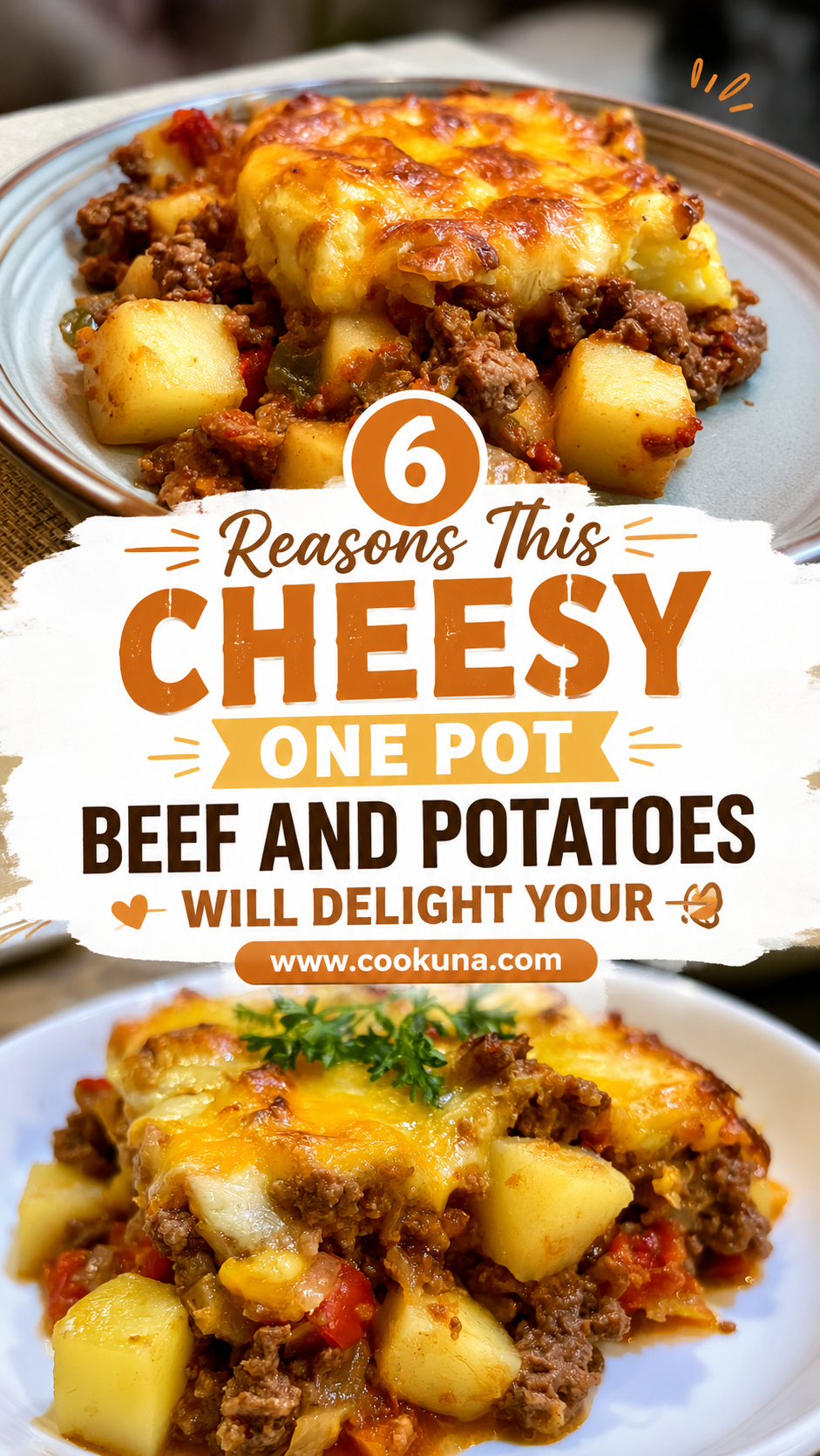 Cheesy One Pot Beef and Potatoes