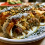 Cheesy Oven-Crispy Chicken Smoked Beef Ranch Tacos