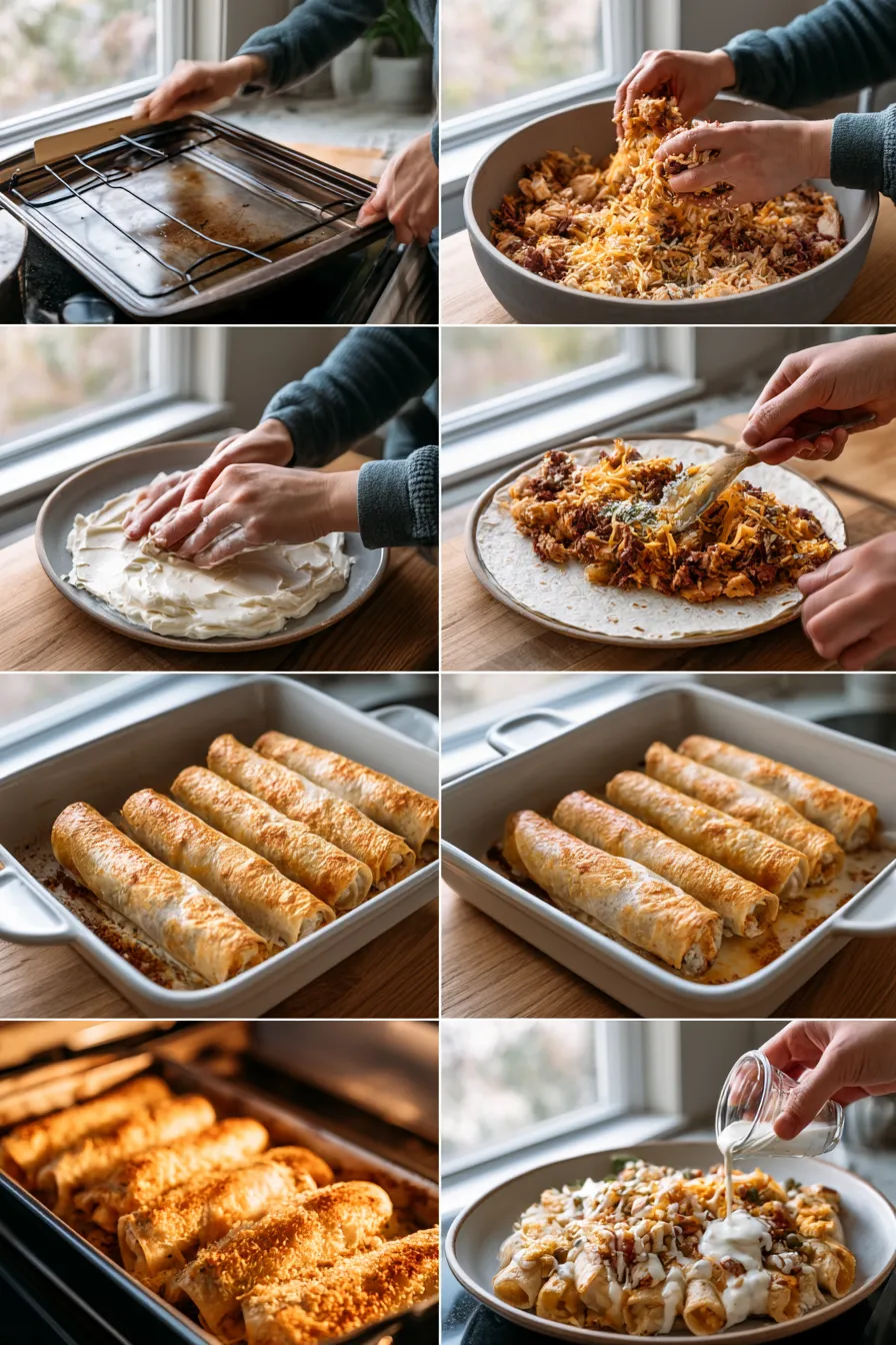 Cheesy Oven-Crispy Chicken Smoked Beef Ranch Tacos