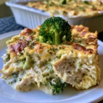 Chicken Alfredo Broccoli Bake