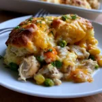 Chicken Cobbler with Cheesy Biscuits