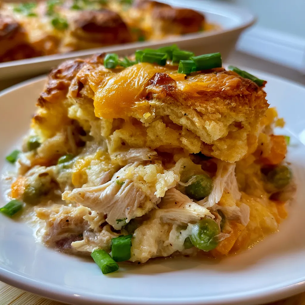 Chicken Cobbler with Cheesy Biscuits