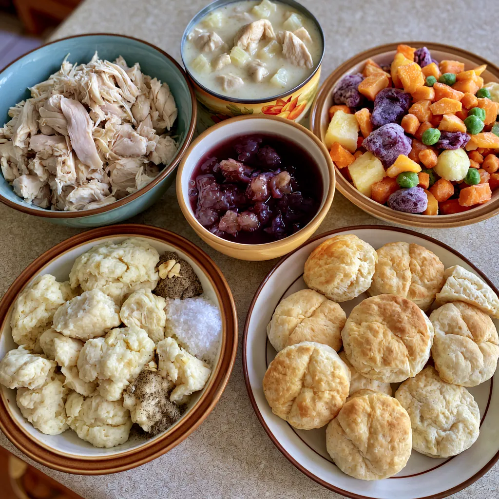 Chicken Pot Pie Bubble Up Casserole