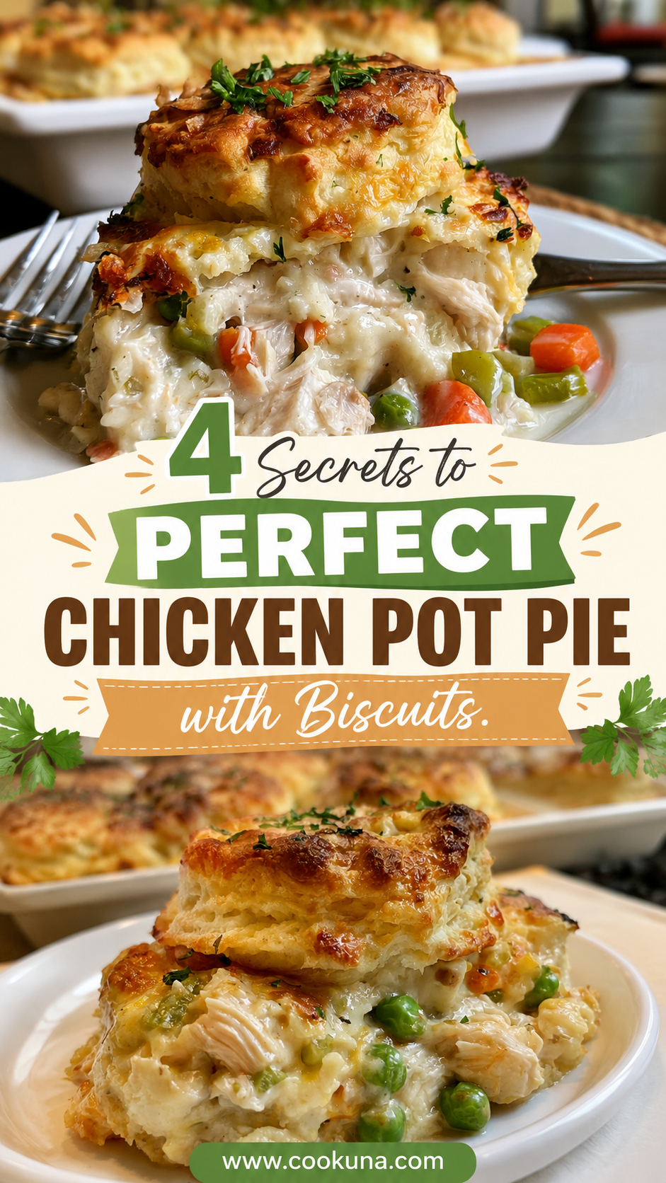 Chicken Pot Pie with Biscuits