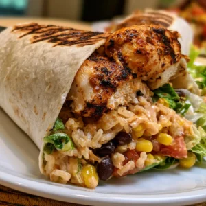 Chipotle Ranch Grilled Chicken Burrito