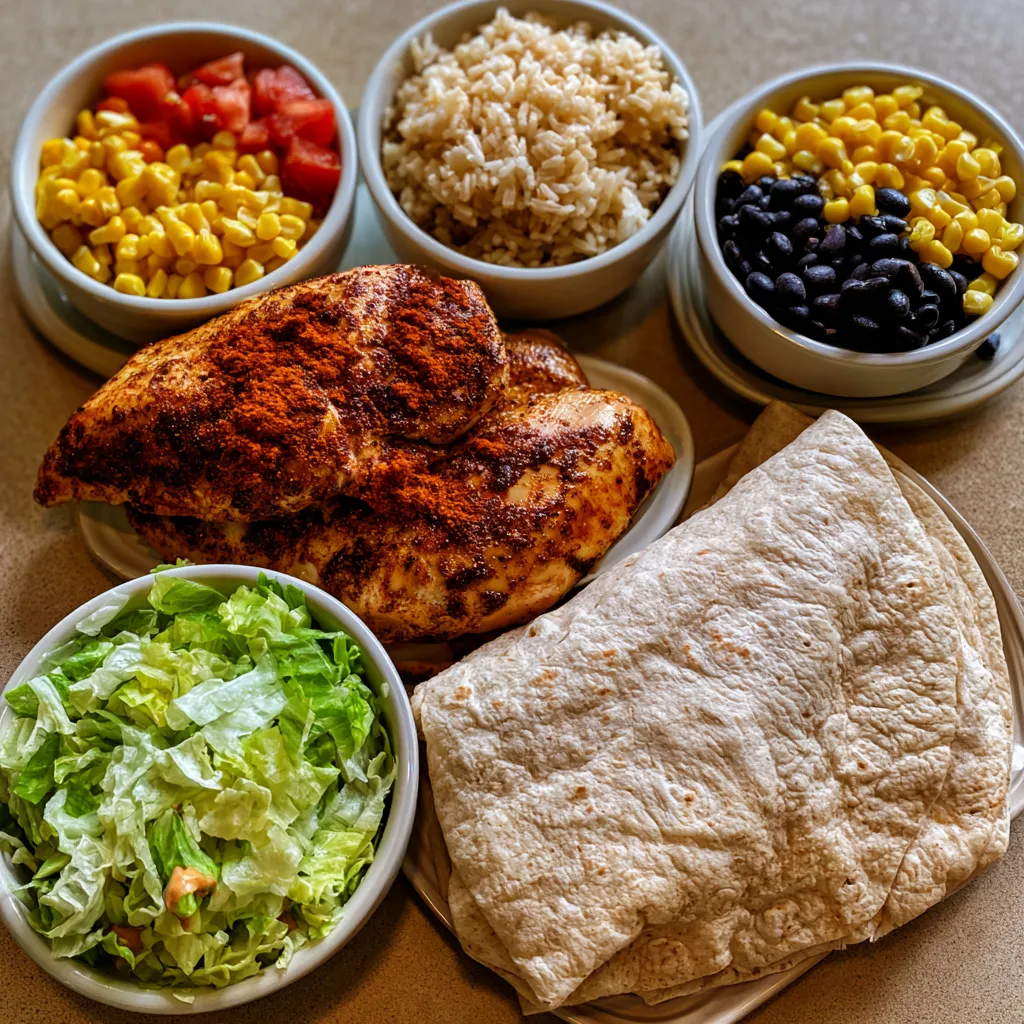 Chipotle Ranch Grilled Chicken Burrito