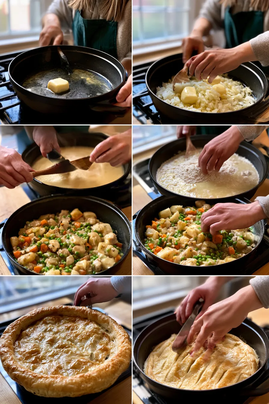 Classic Dutch Oven Chicken Pot Pie
