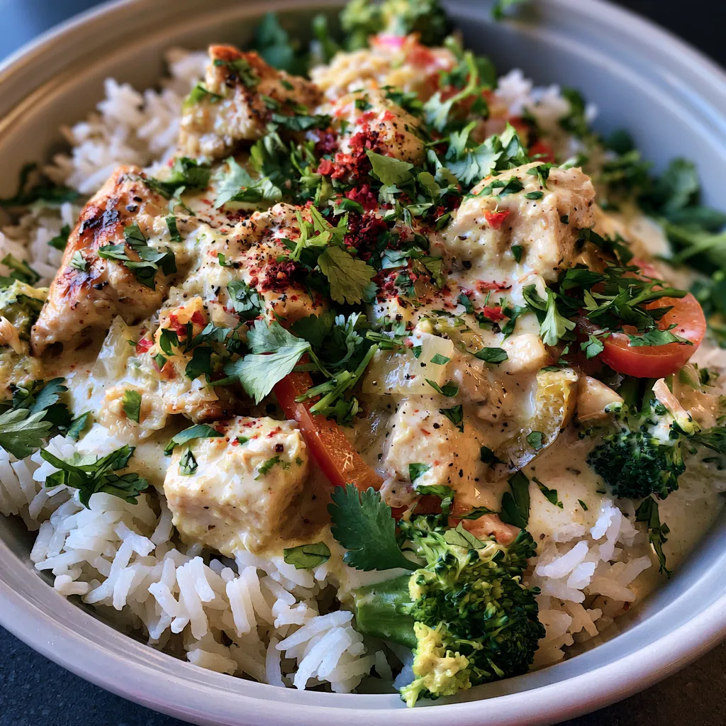 Coconut Chicken Rice Bowl