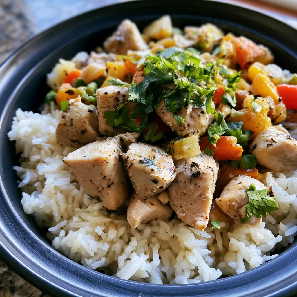 Coconut Chicken Rice Bowl