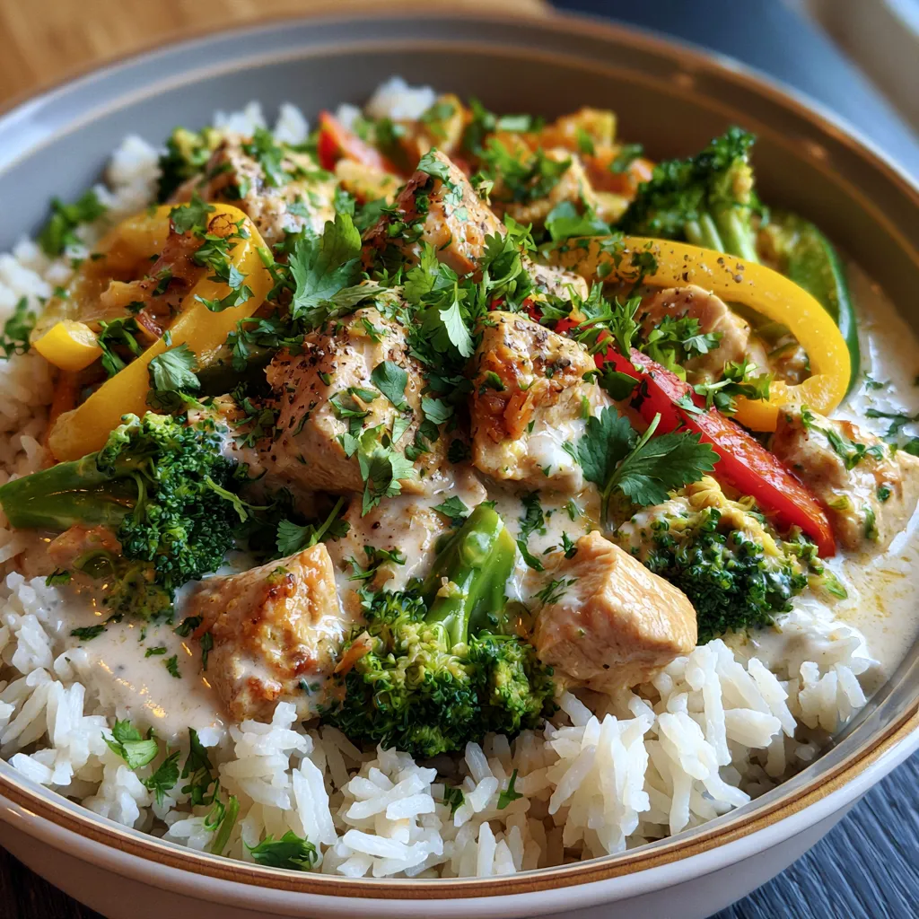 Coconut Chicken Rice Bowl