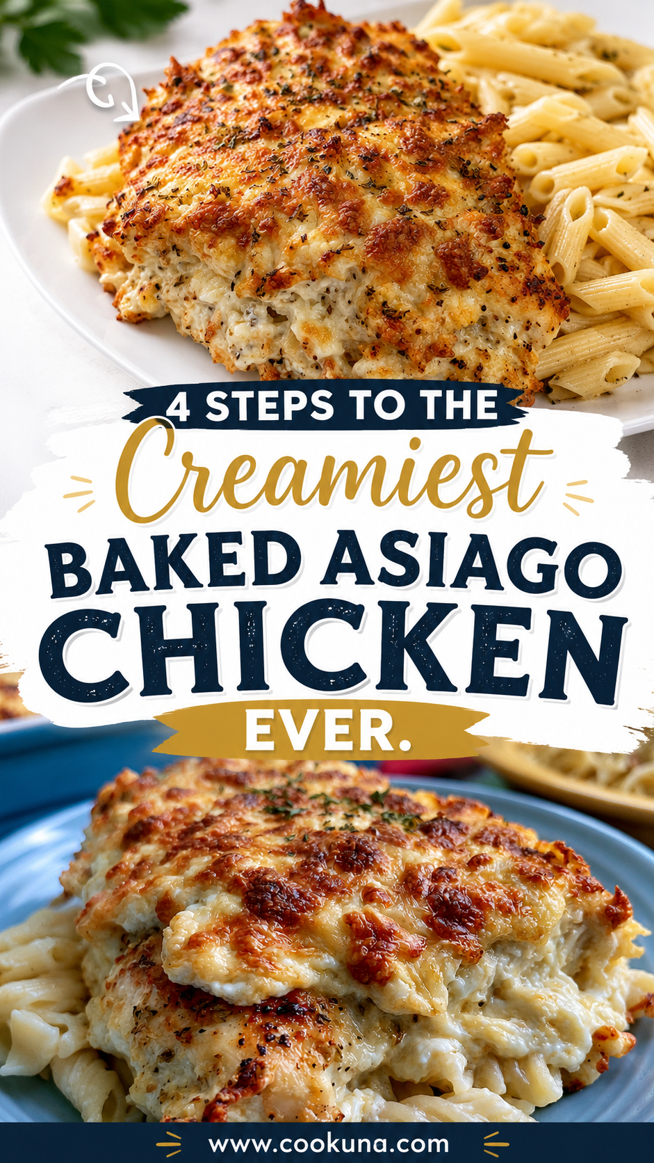 Creamy Baked Asiago Chicken