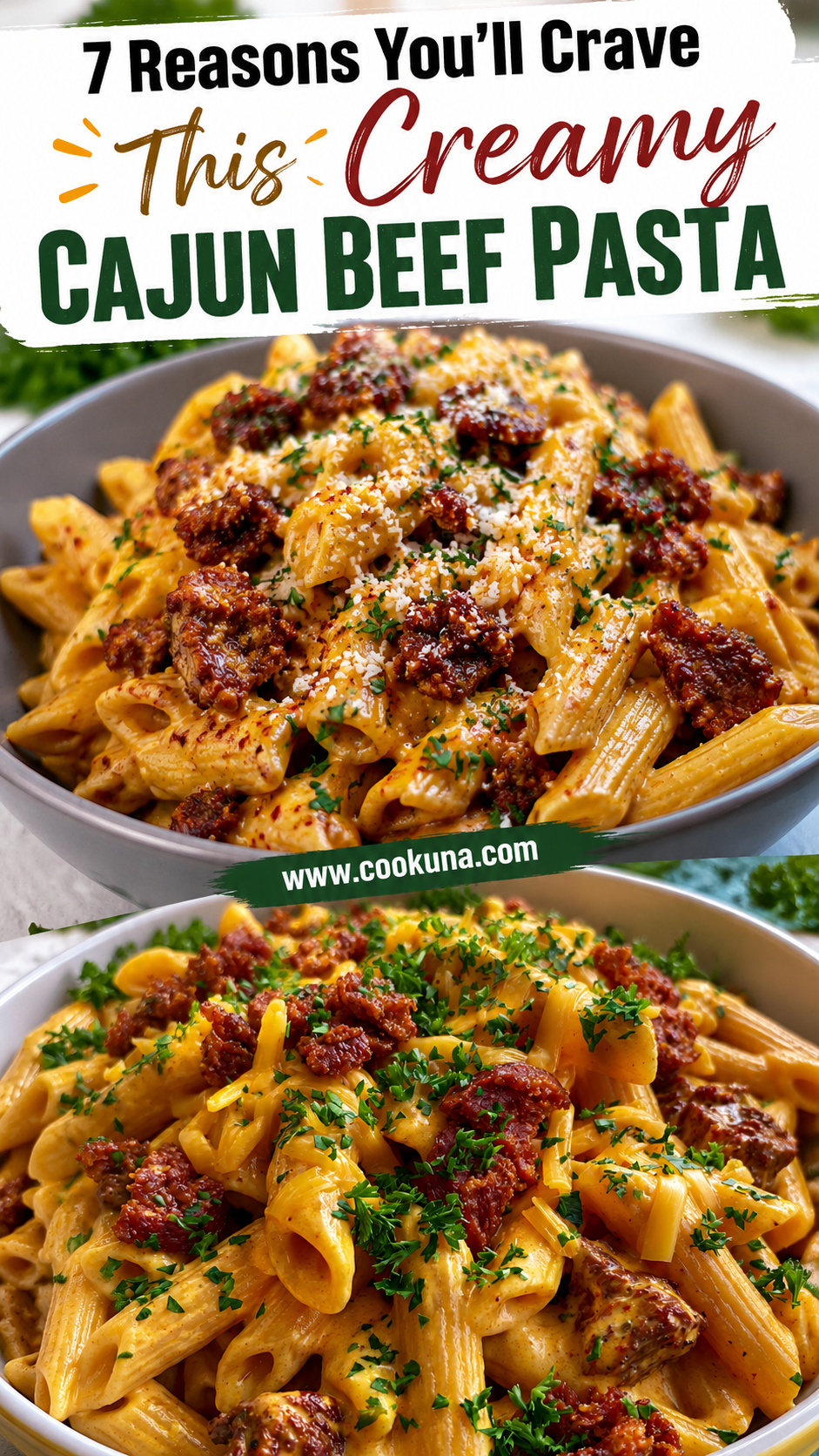 Creamy Cajun Beef Pasta