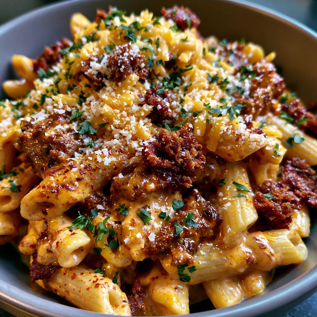 Creamy Cajun Beef Pasta