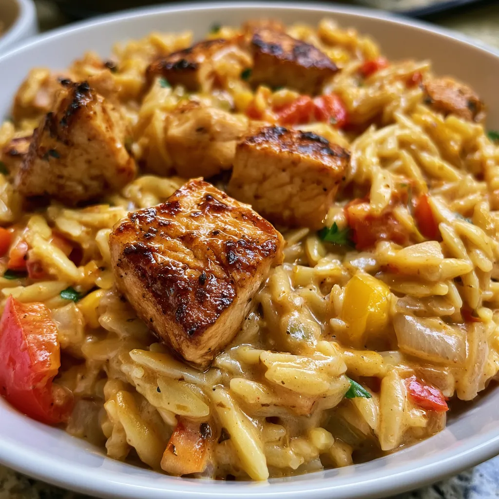 Creamy Cajun Chicken Orzo