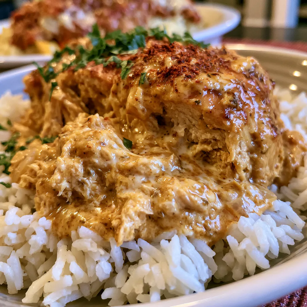 Creamy Cajun Chicken in Crockpot