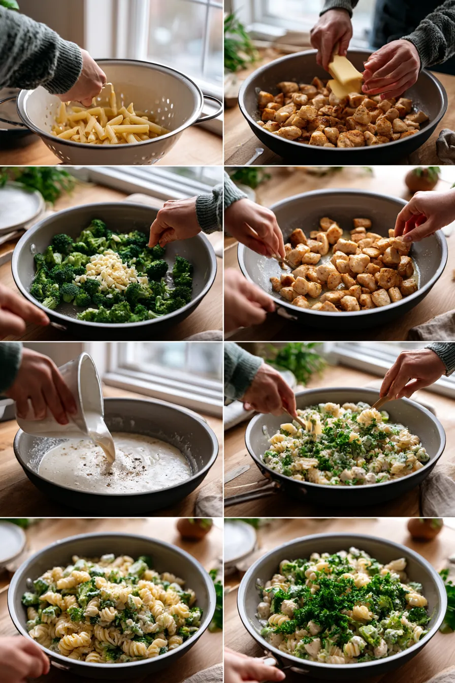 Creamy Chicken Broccoli Pasta