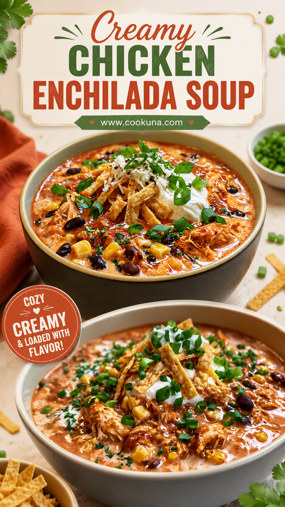 Creamy Chicken Enchilada Soup