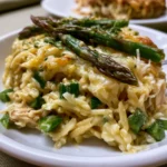 Creamy Chicken Orzo with Asparagus