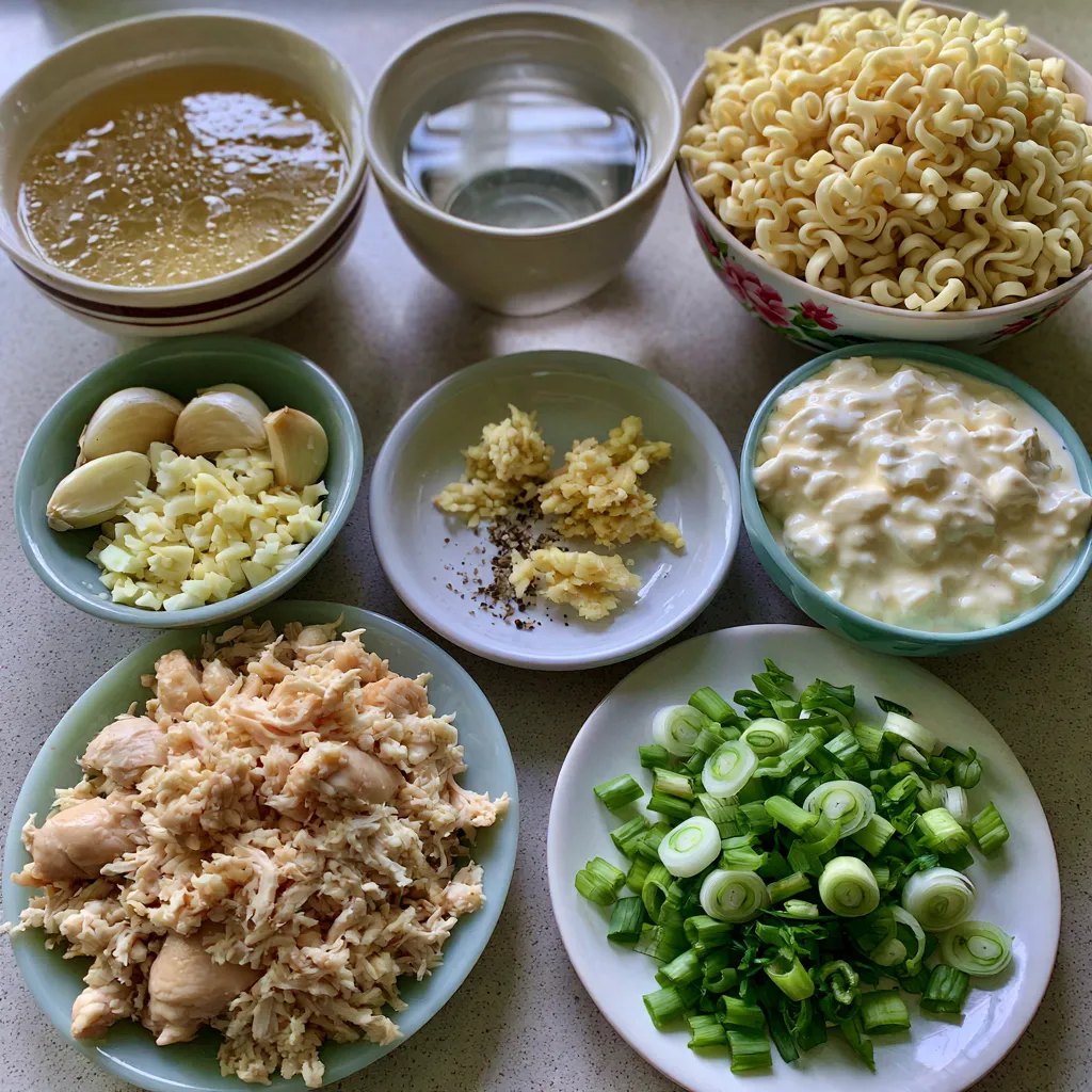 Creamy Chicken Ramen Soup