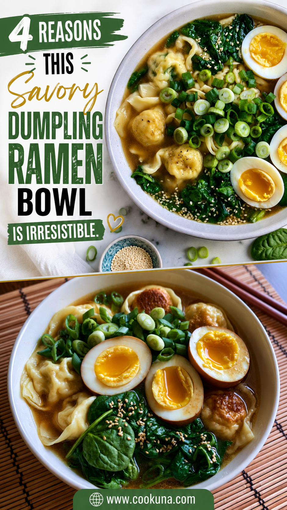Savory Dumpling Ramen Bowl