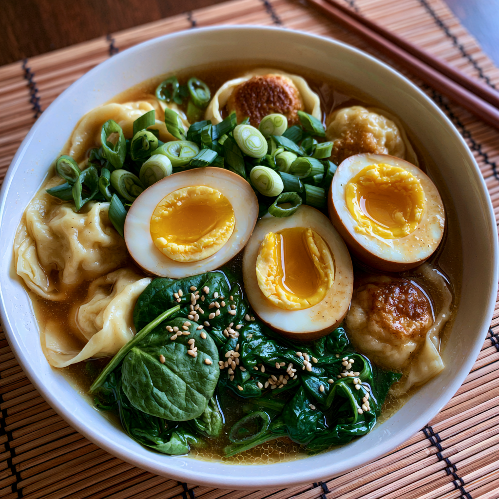 Savory Dumpling Ramen Bowl