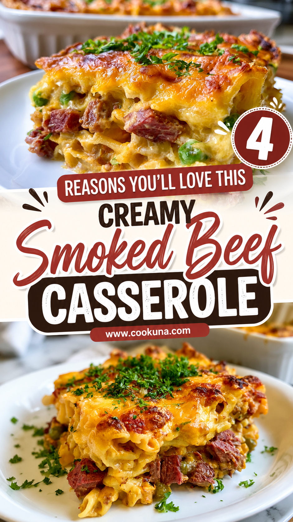 Creamy Smoked Beef Casserole