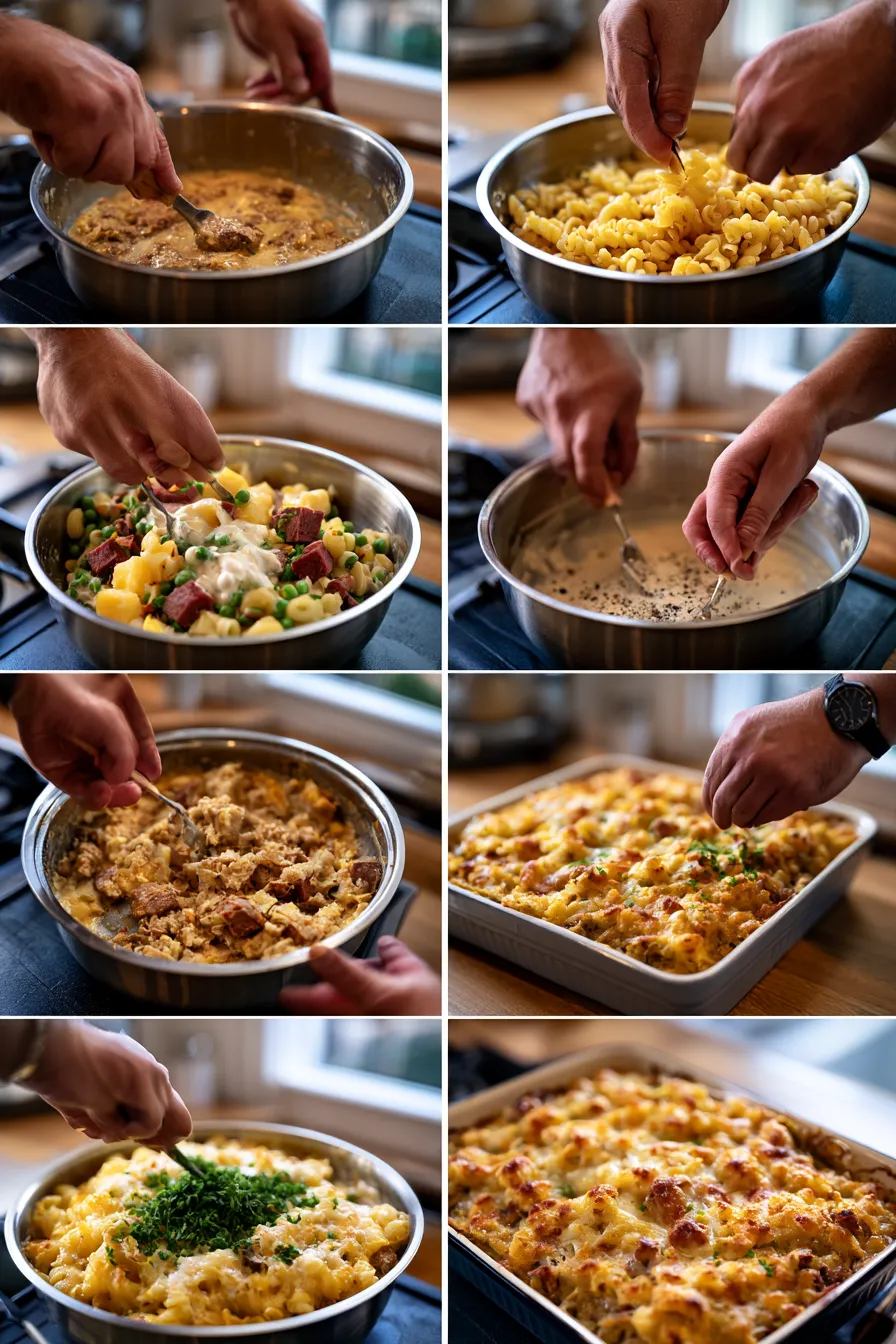 Creamy Smoked Beef Casserole