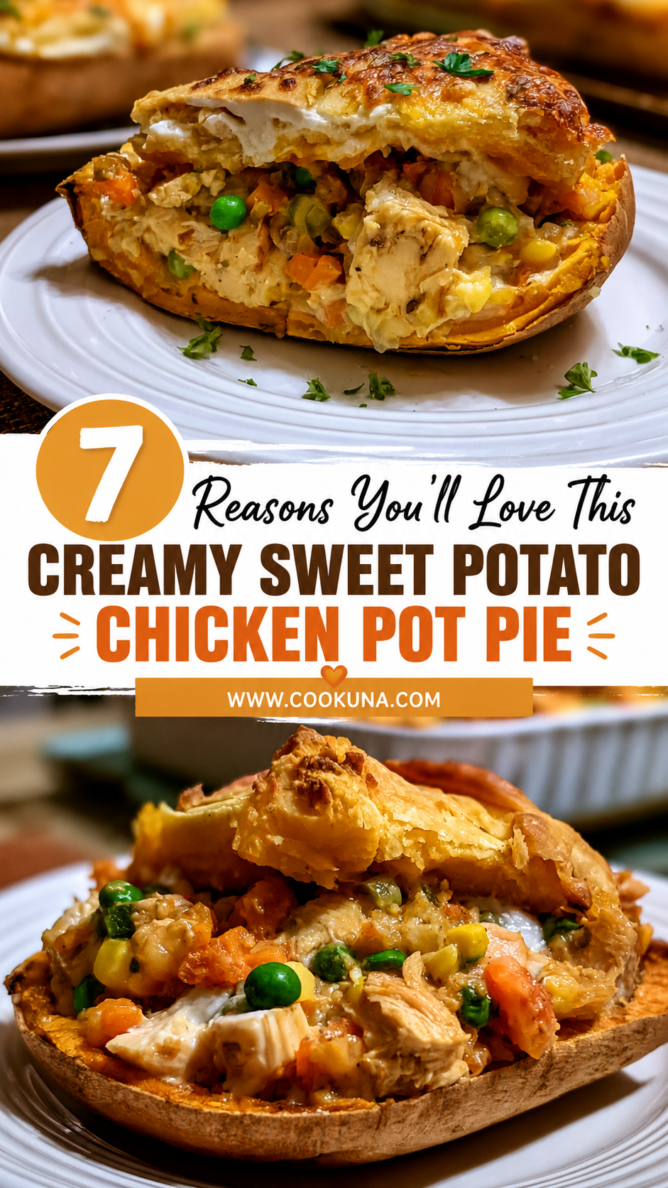 Creamy Sweet Potato Chicken Pot Pie