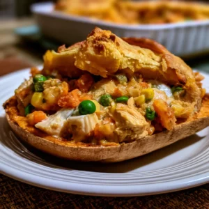 Creamy Sweet Potato Chicken Pot Pie