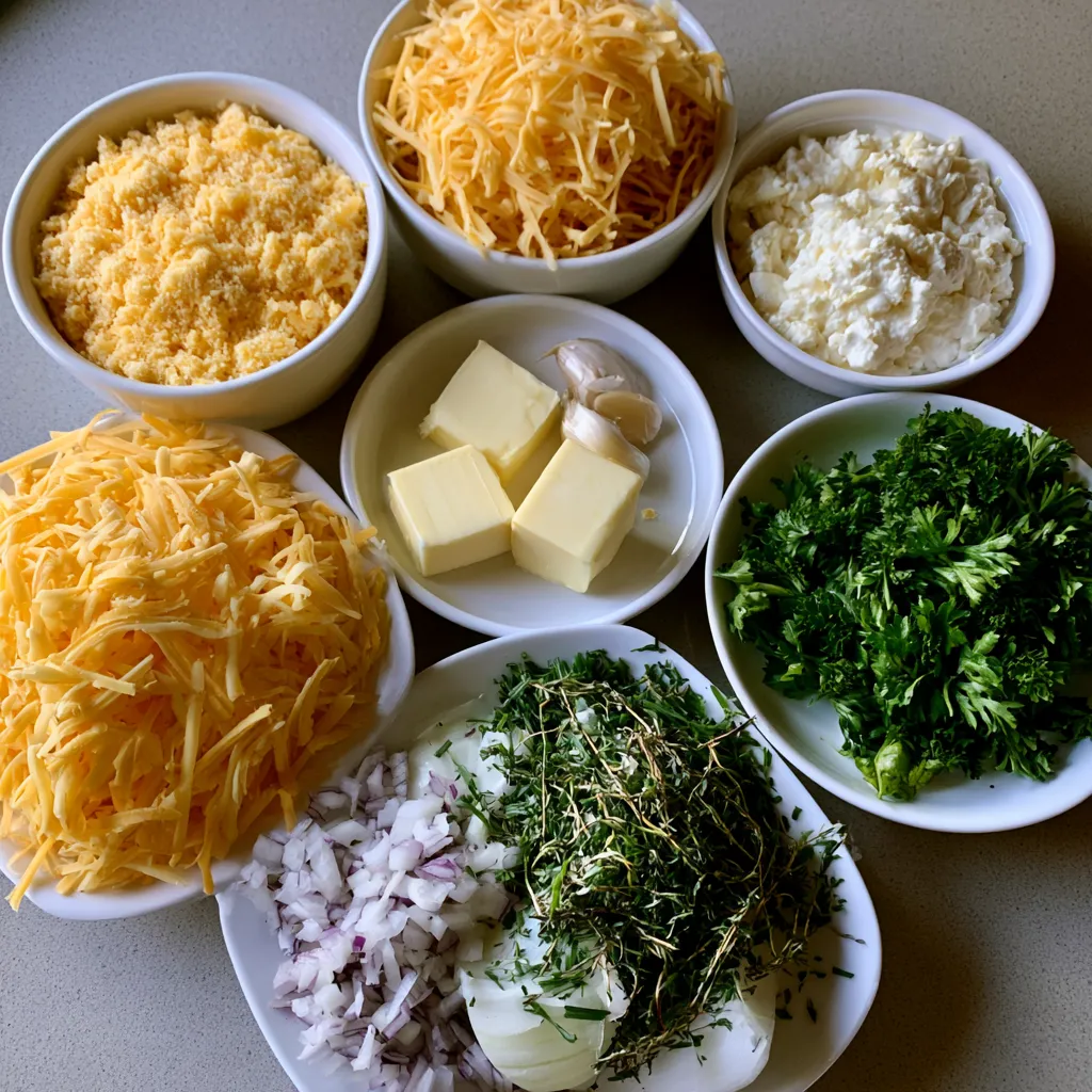 Creamy herb and cheddar soup