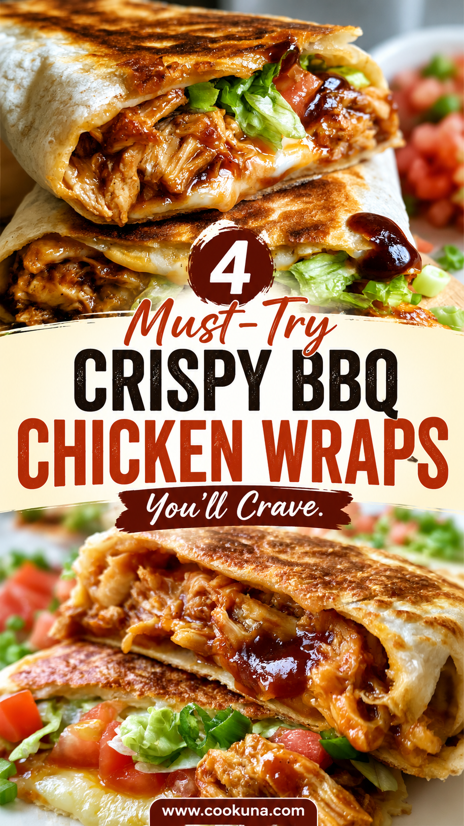 Crispy BBQ Chicken Wraps