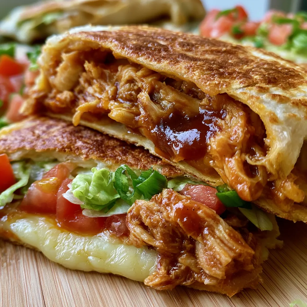 Crispy BBQ Chicken Wraps