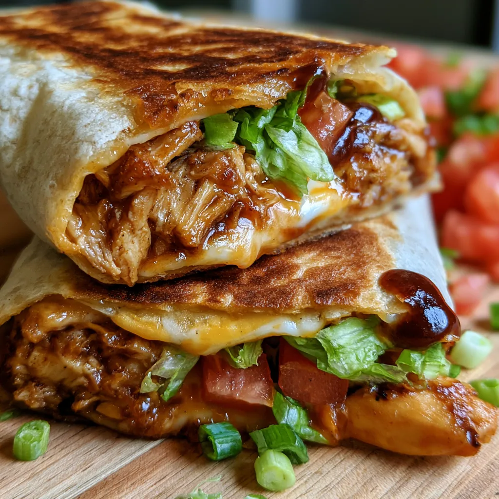 Crispy BBQ Chicken Wraps