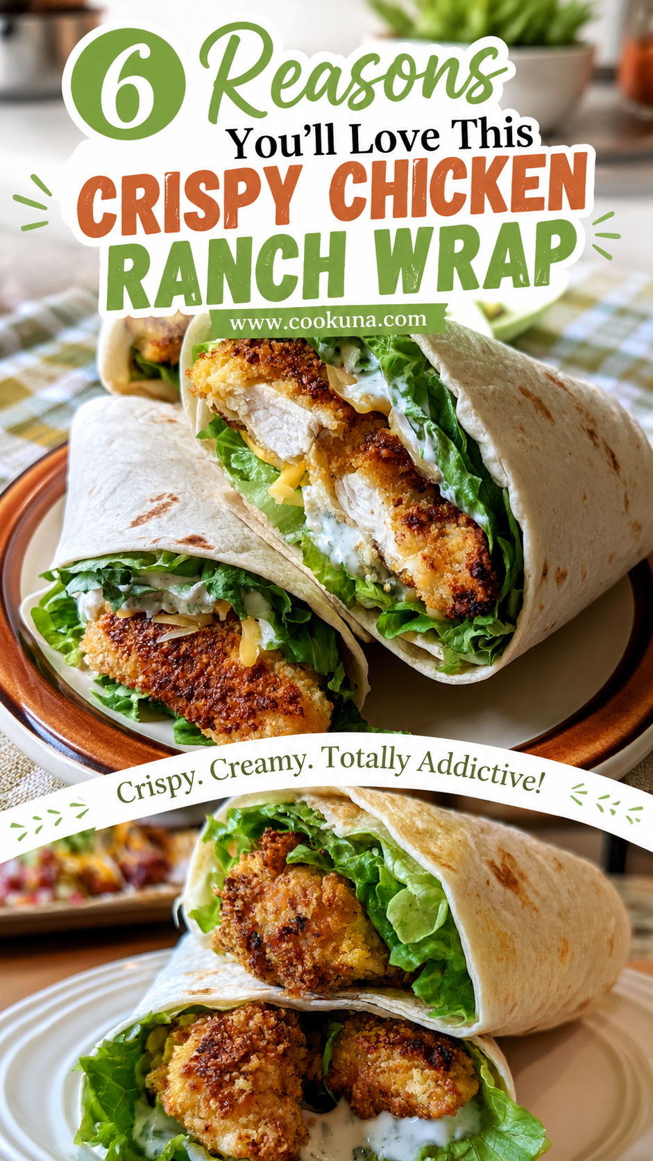 Crispy Chicken Ranch Snack Wrap