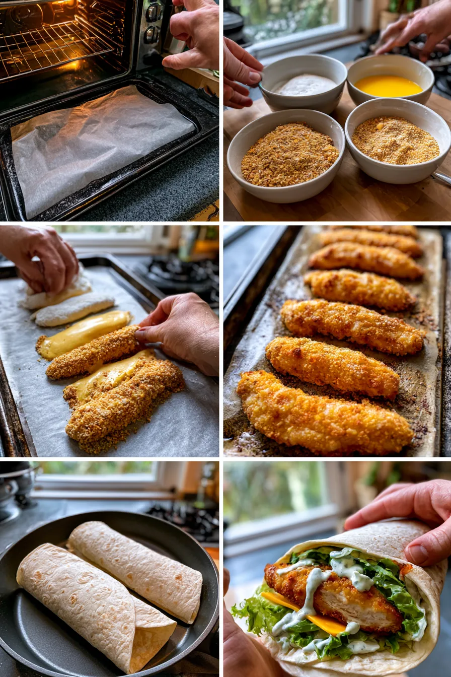 Crispy Chicken Ranch Snack Wrap