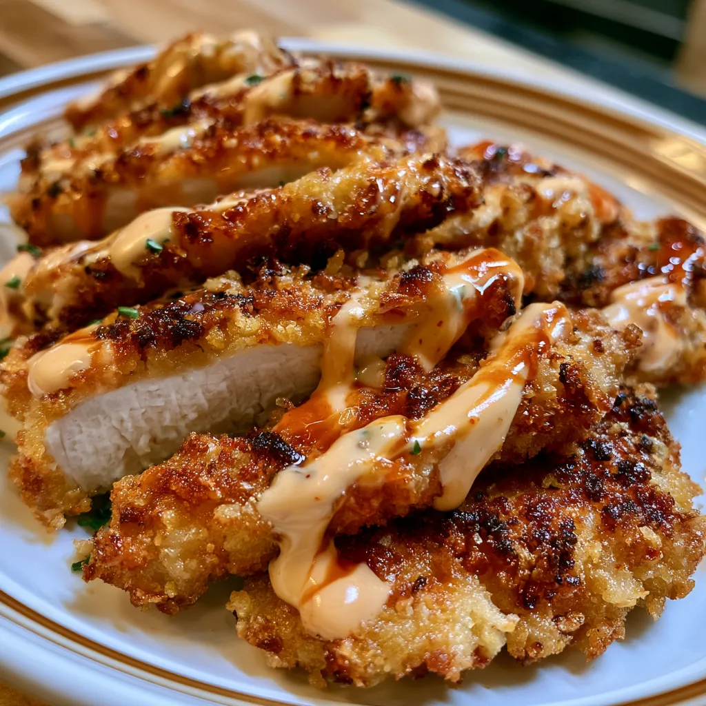 Crispy Chicken Tenders with Bang Bang Sauce