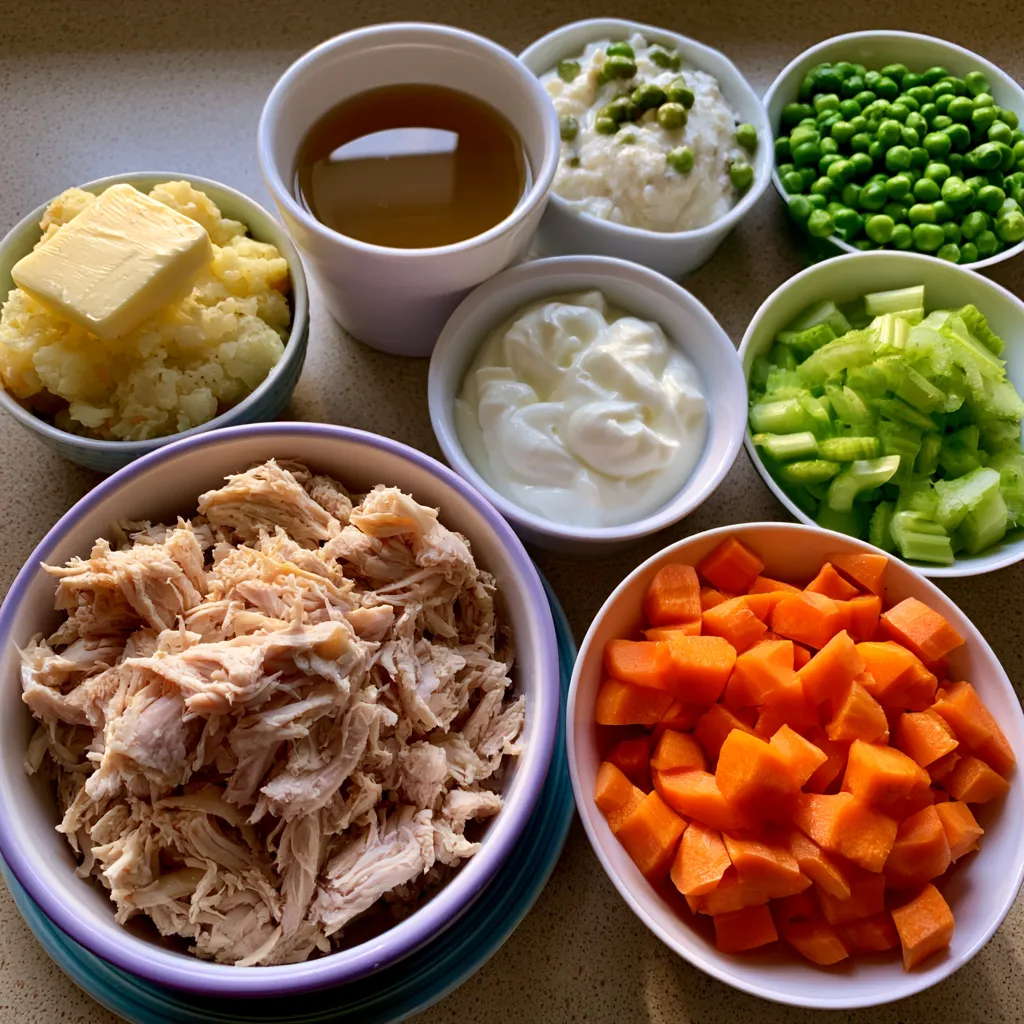 Crustless Chicken Pot Pie