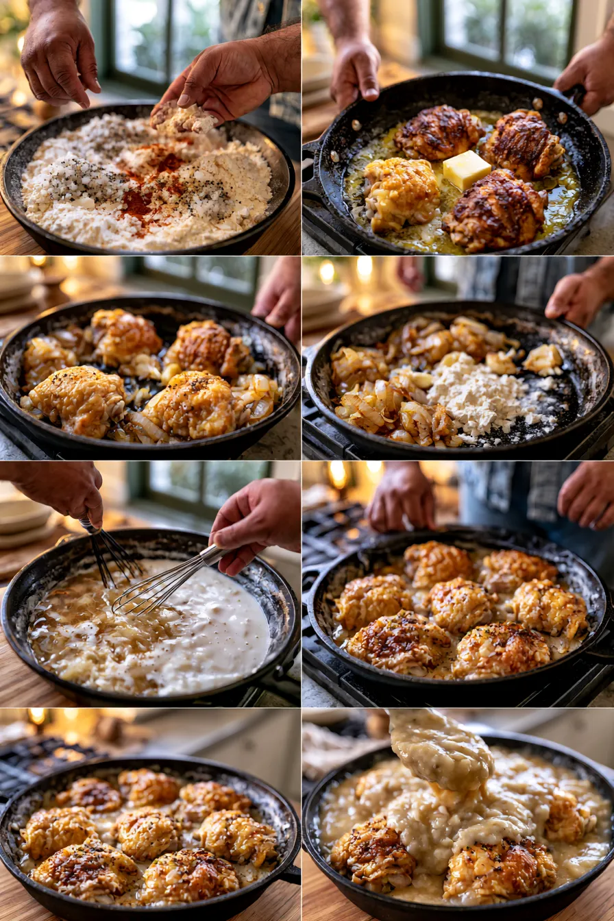 Delicious Southern Smothered Chicken