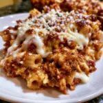 Dump And Bake Chicken Parmesan Casserole