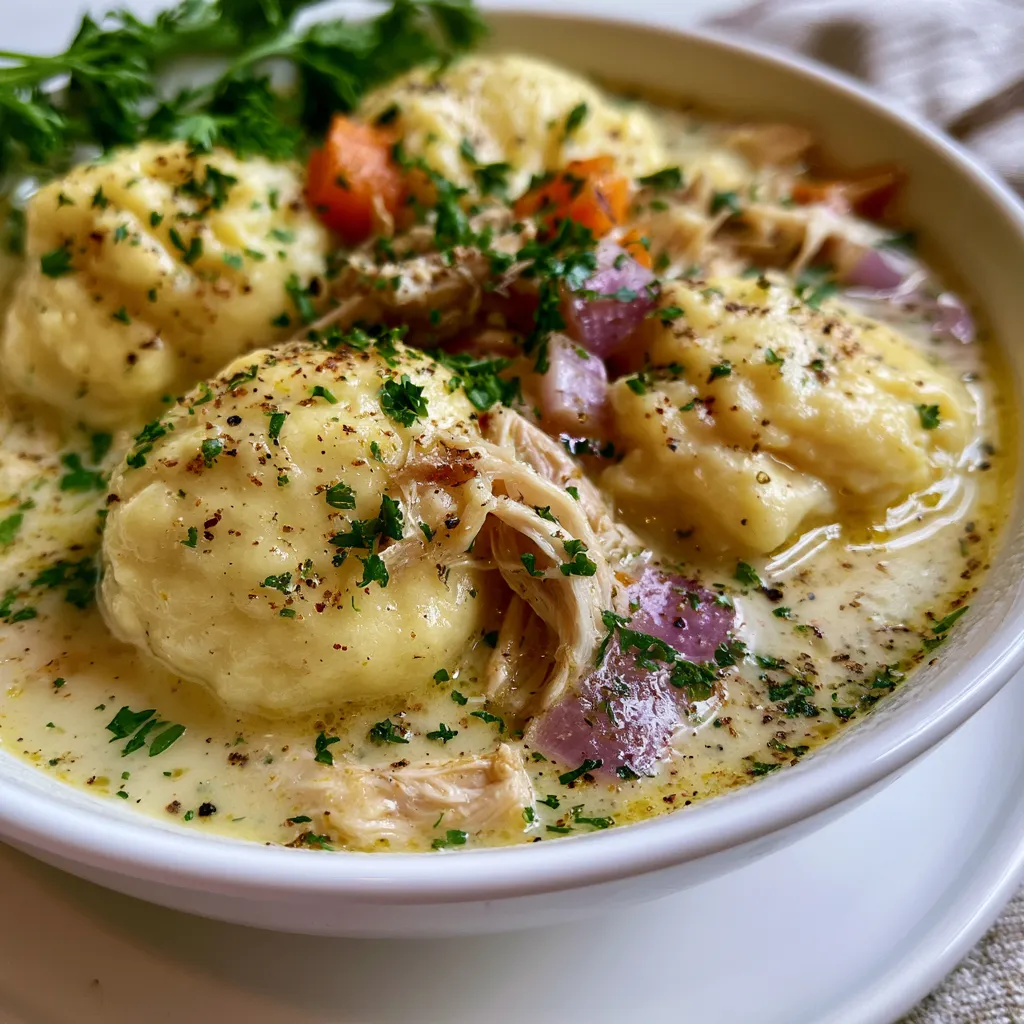 Easy Homemade Chicken and Dumplings